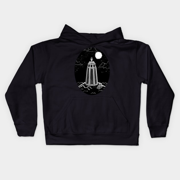 There's always a Lighthouse Kids Hoodie by DustandMarbles